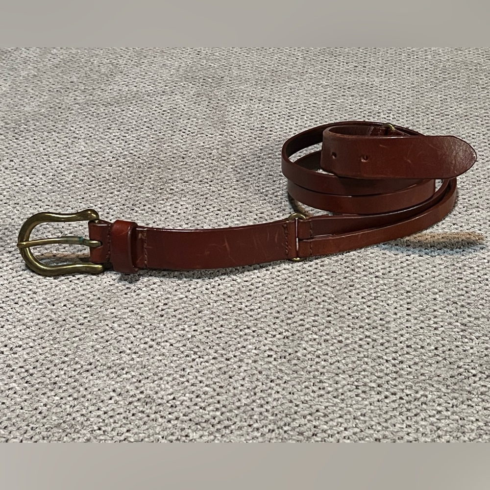 Vintage Brown Leather‎ Belt 32